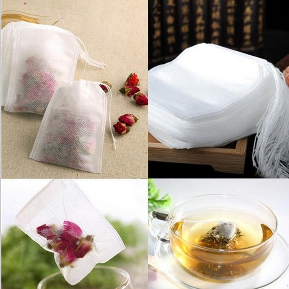 100Pcs Lot Non-Woven Fabric Teabags 5.5 X 7CM