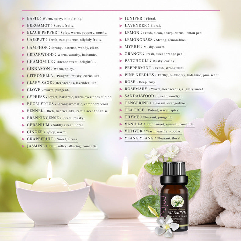 Herbal Essential Oils for Massage & Aromatherapy