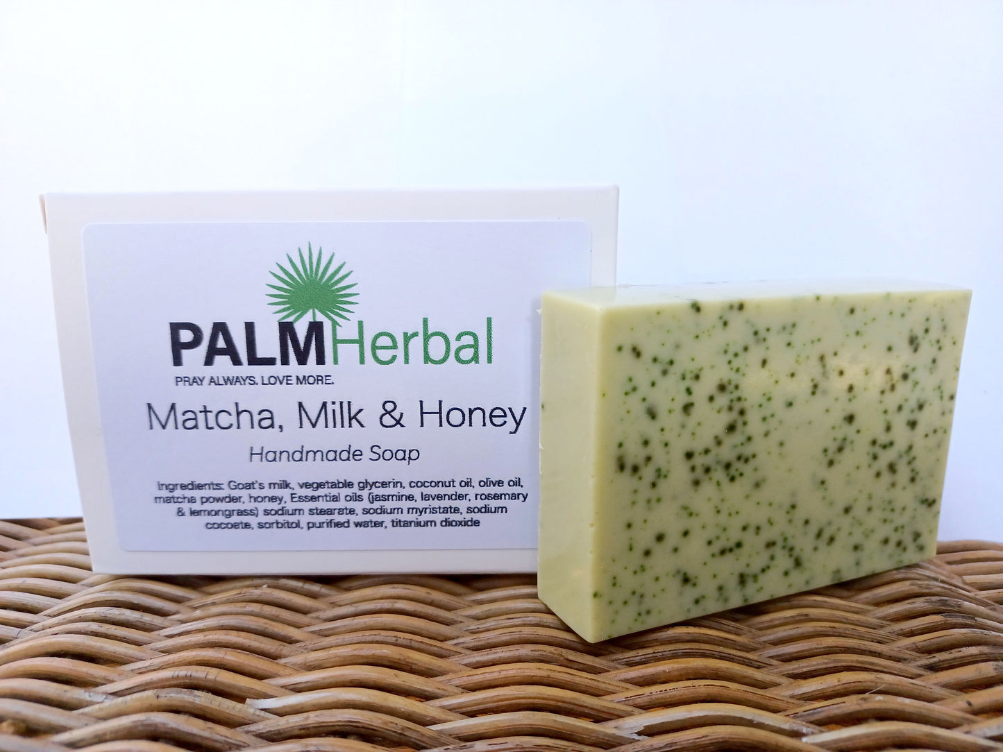 PALMHerbal Soap - Matcha, Milk, & Honey